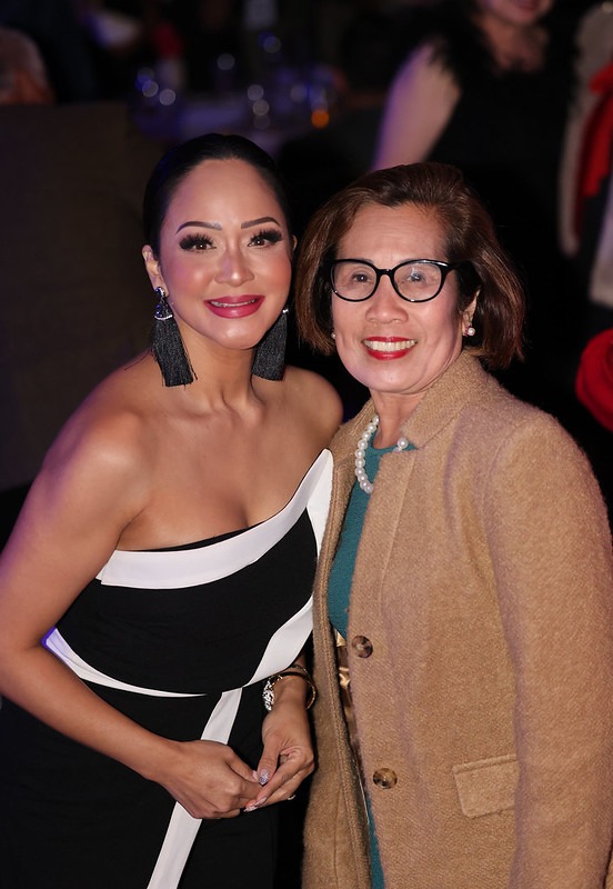 Two women smiling together at Gala 2024 in California