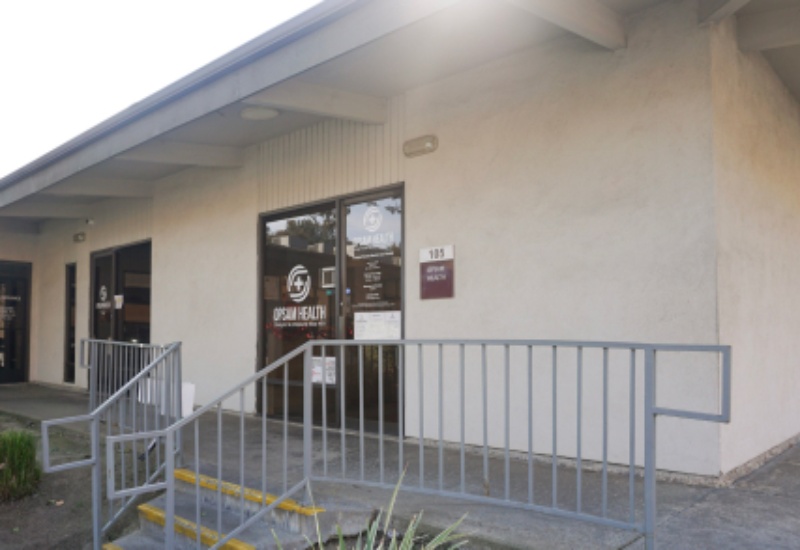 Entrance view of OpSam Health located in San Diego, CA