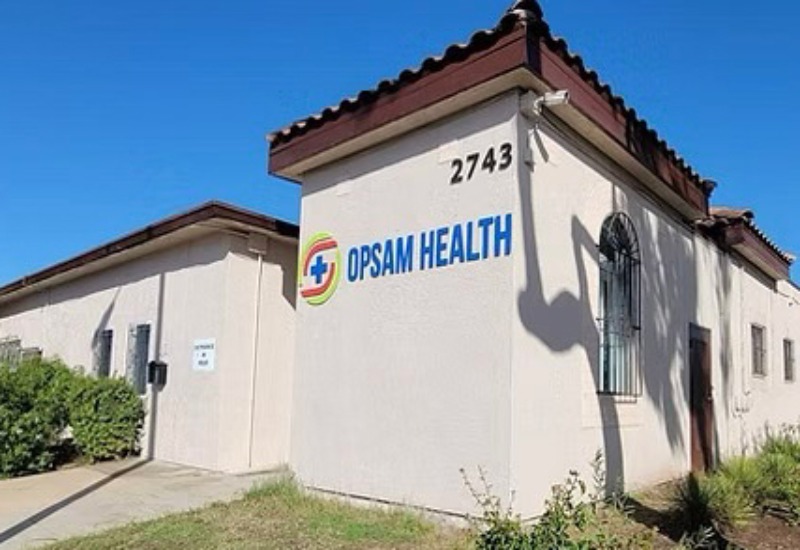 Exterior view of OpSam Health located in National City, CA